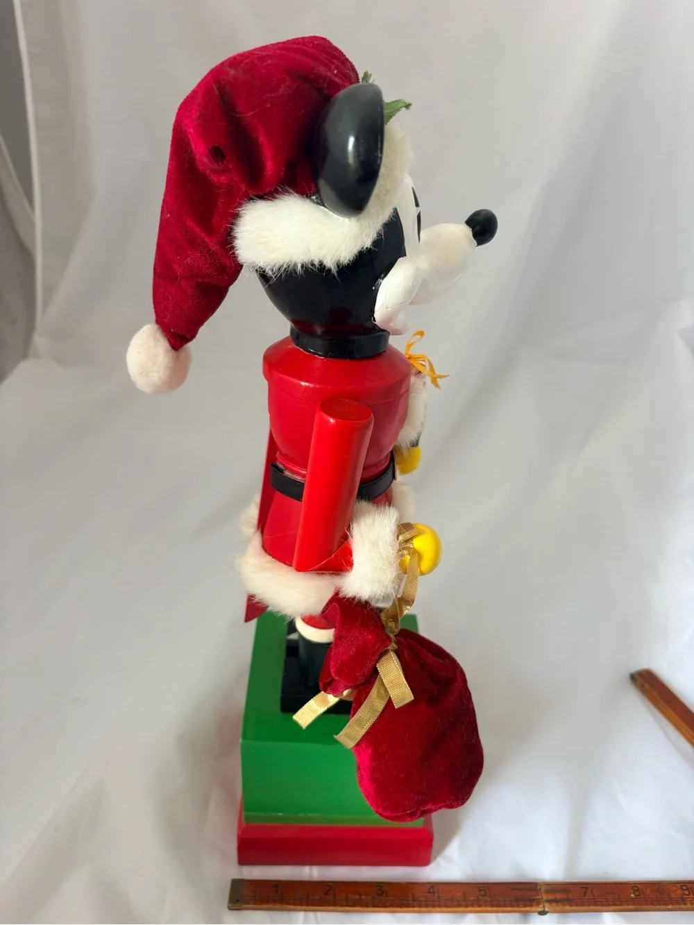 Disney Brand Wooden Mickey Mouse Nutcracker and Countdown to Christmas